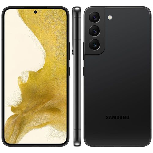 Smartphone Samsung Galaxy S22 Plus 5G 128GB 8GB RAM Câmera Tripla de 50MP + 10MP + 12MP Selfie 10MP Tela 6.6" Preto - Sou como novo