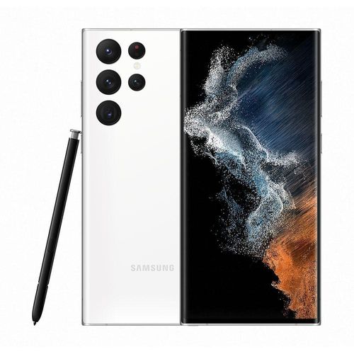 Smartphone Samsung Galaxy S22 Ultra 5G 256GB Branco 12GB RAM Tela 6.8 Câmera Quádrupla Frontal 40MP - Sou como novo